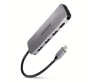 Hub USB Axagon HMC-HCR3A SuperSpeed USB-C COMBO 5in1 hub